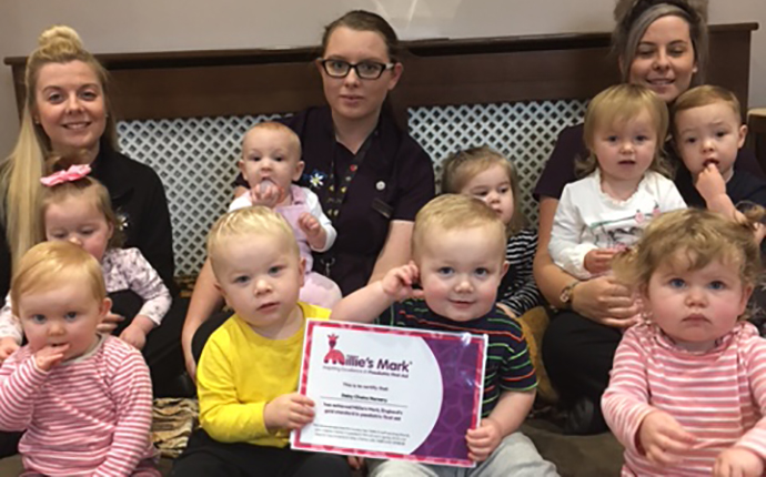 Staff and children at Daisy Chains Nursery