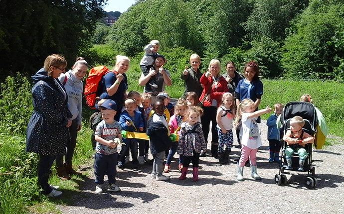 Gigglers Day Nursery on their sponsored walk Gigglers Day Nursery on their sponsored walk