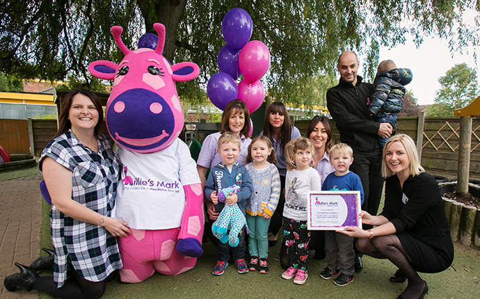 The nursery being awarded Millie's Mark