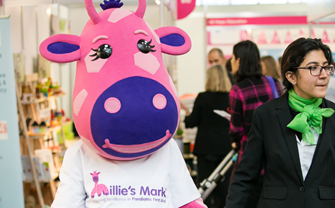 Millie Giraffe at Childcare Expo London 2018