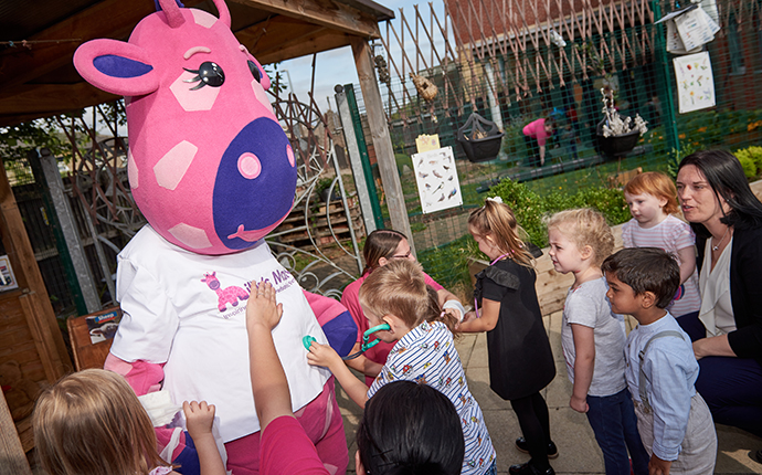 Millie Giraffe at The Co-operative Childcare in Dewsbury